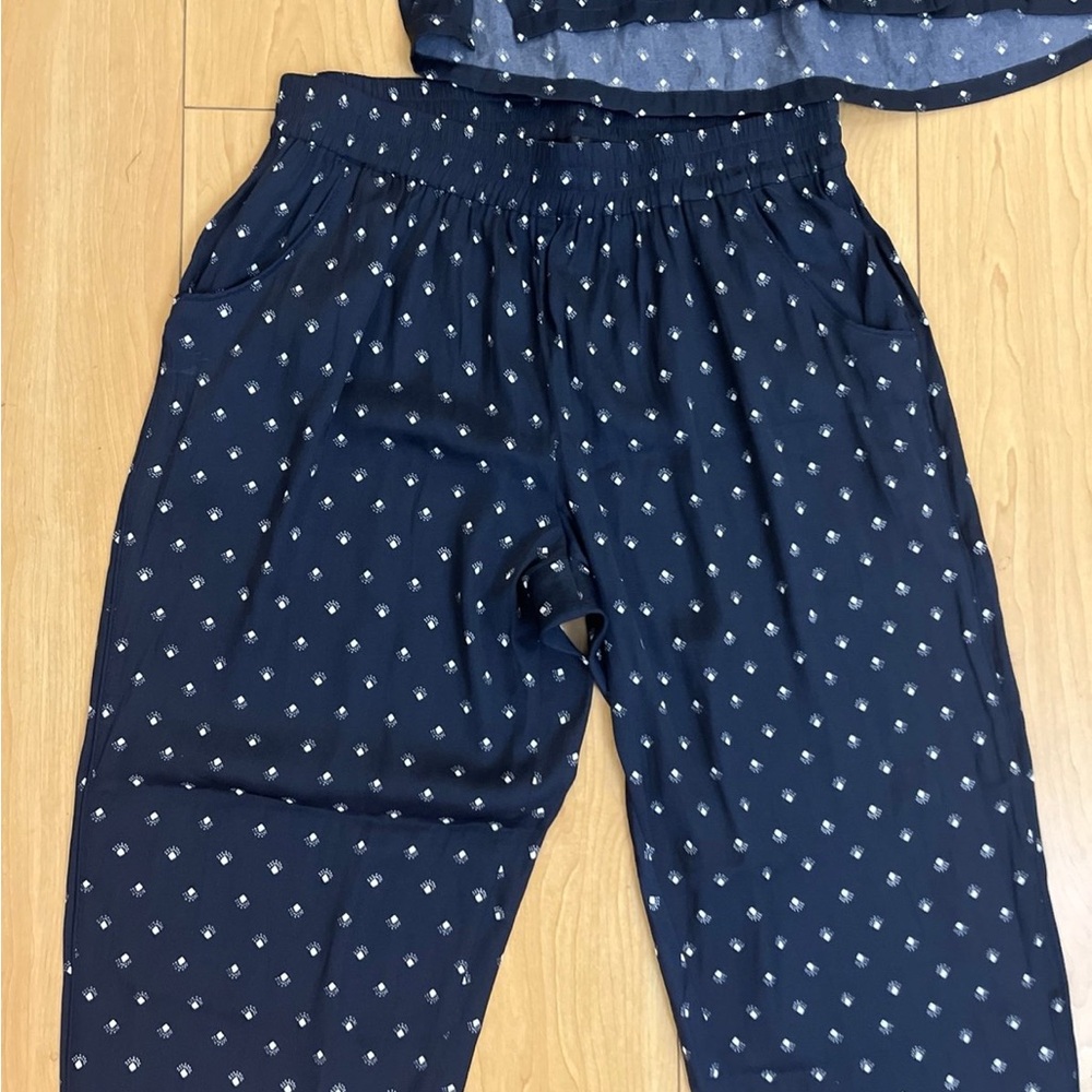 Something Navy Dark Blue Diamond Pattern Set - image 3